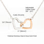 Linked Love: Interlocking Hearts Necklace (No Message Card)