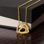 Linked Love: Interlocking Hearts Necklace (No Message Card)
