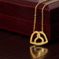 Linked Love: Interlocking Hearts Necklace (No Message Card)