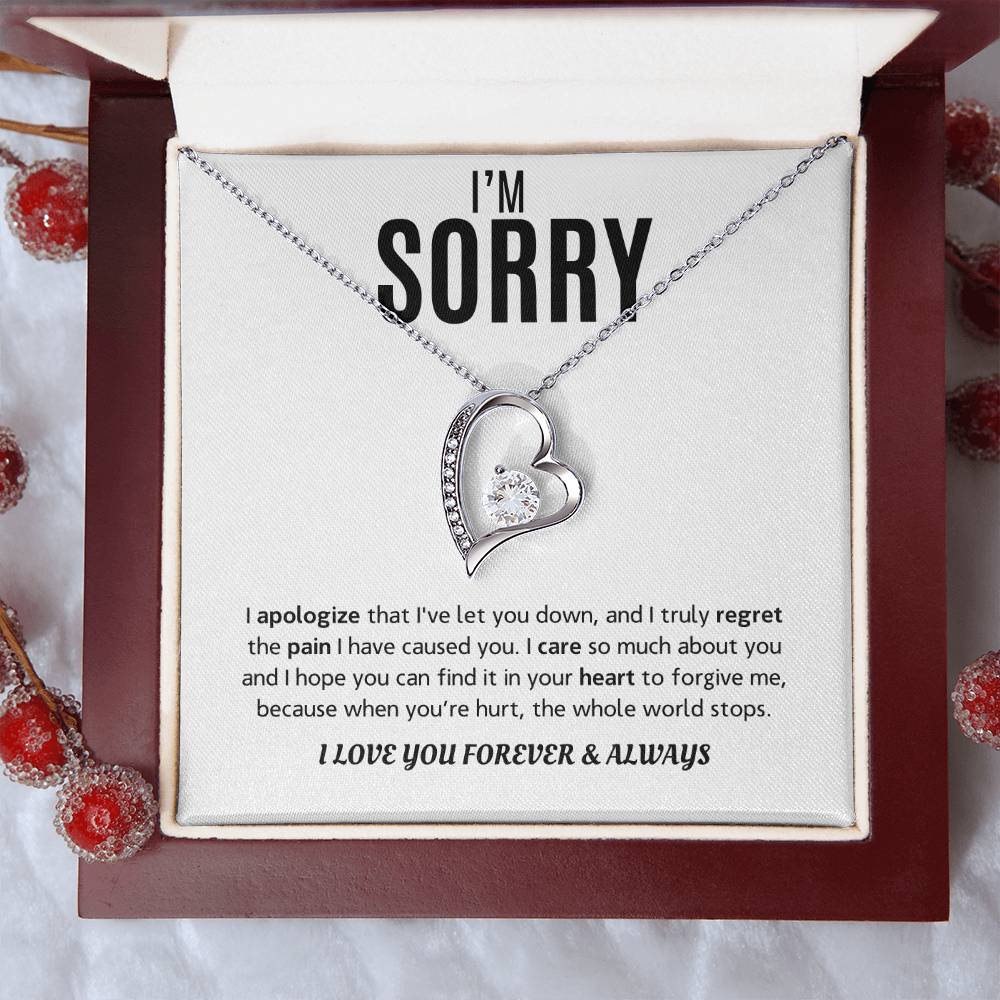 Forever Love Necklace Sorry