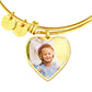 Personalized Heart Bangle