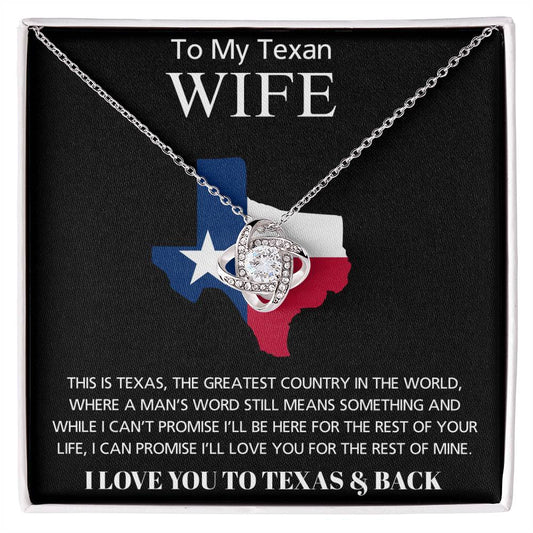 My Texan Wife Love Knot Necklace