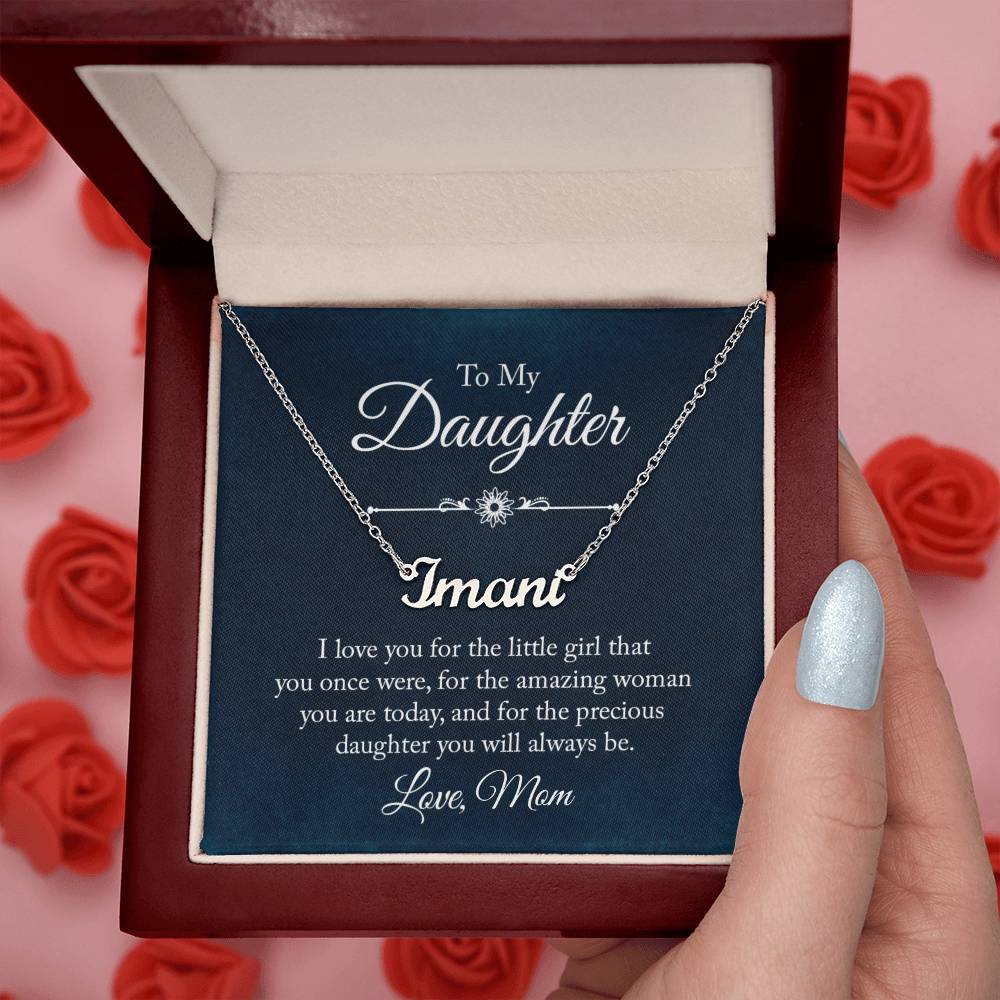 Daughter's Name Necklace: From Mom